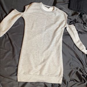 FLASH SALE- EUC- Boohoo gray Sweatshirt dress